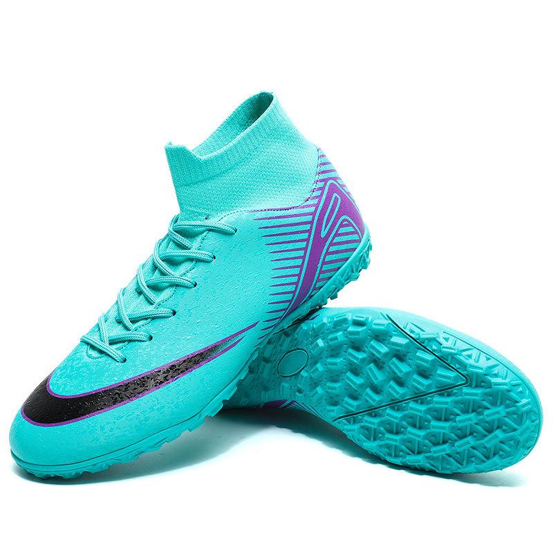 Football shoes high top large size 47 boys and girls teenagers primary and secondary school students AG long nails children TF broken nails training s