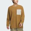 Adidas FW24 M Trans Tee Waffle Sports Casual Long Sleeve T-Shirt Men Tops Desert-Brown JX1786