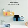 1Pc Wall-Mounted Non-Punching Remote Control Storage Box Rack Tv Mobile Phone Rack