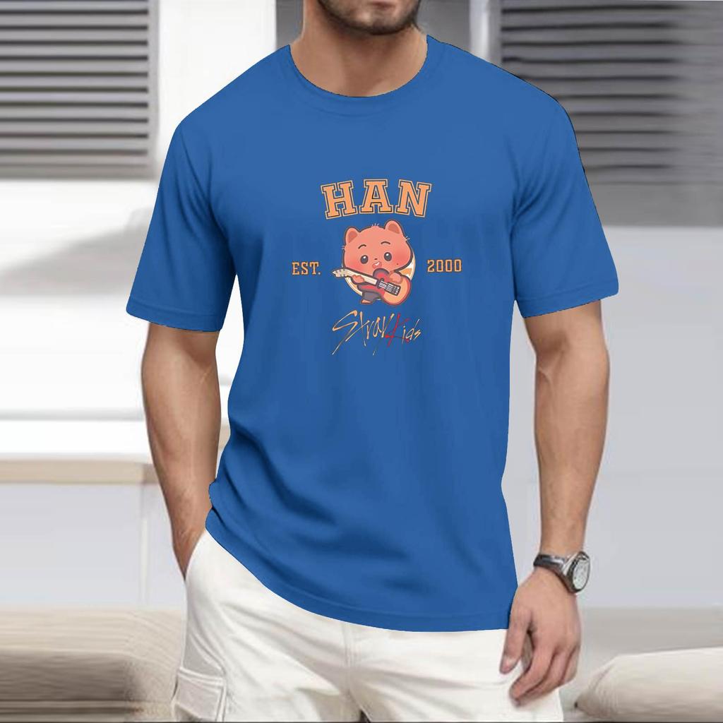 Men'S Fashionable T-Shirt, Street Casual Short Sleeved Clothing