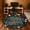 1PC Merry Christmas Office Round Area Rug, Under Office Chairs Bedroom Living Room Home Decor,Carpet for Office, -1110262