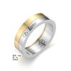 Rotatable Titanium Steel Ring Women, Love LOVE Couple Ring Fashion Trendy Men's Hand Jewelry