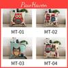 Versatile Owl Print Pillow Cases With Hidden Zip For Bedroom Sofa And Car Back Cushion