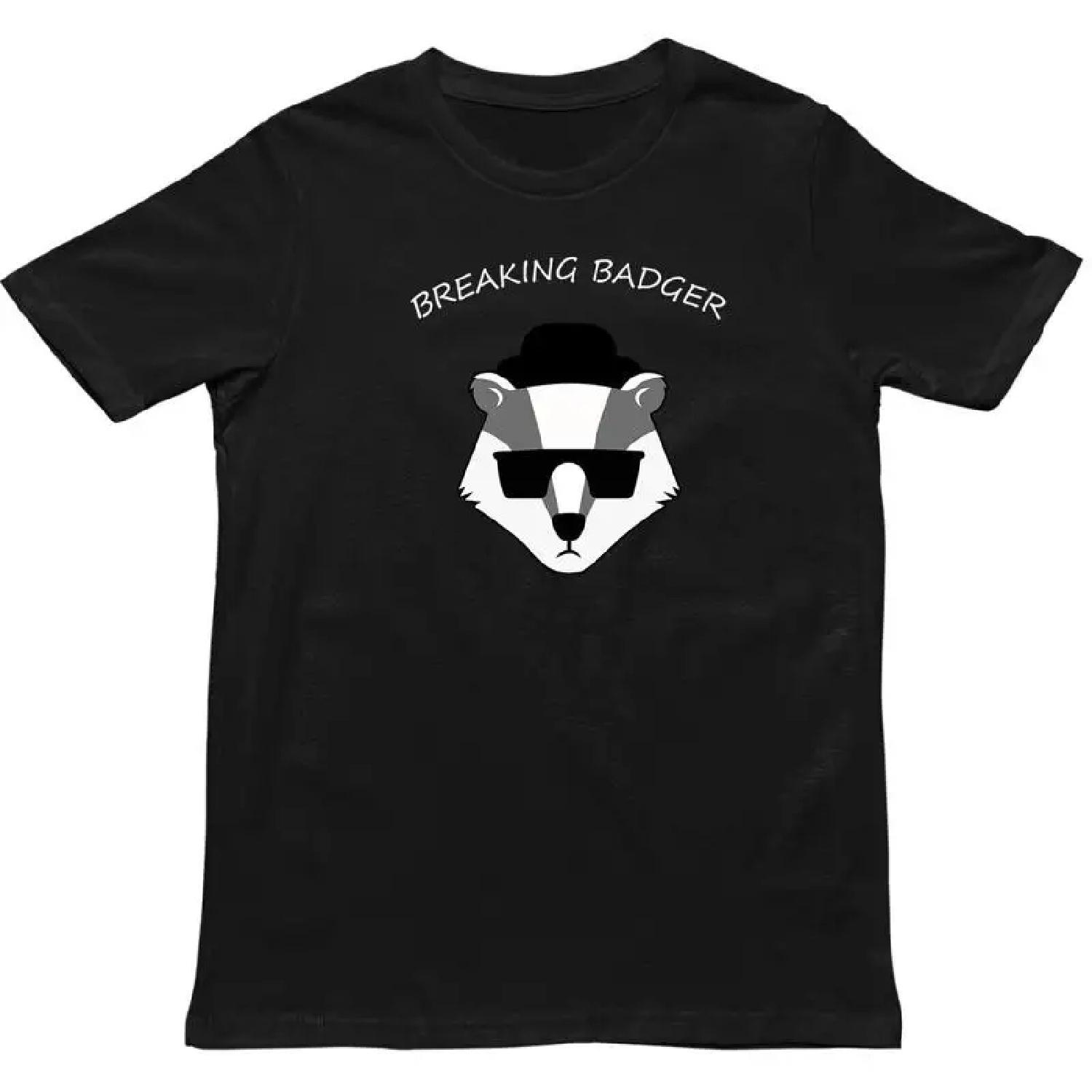 Breaking Badger T Shirt Funny Animal Lovers Top XXXXXL разноцветный