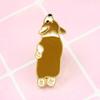 Cartoon Dog Paw Enamel Brooch Pin Denim Jacket Backpack Badge Jewelry Decor