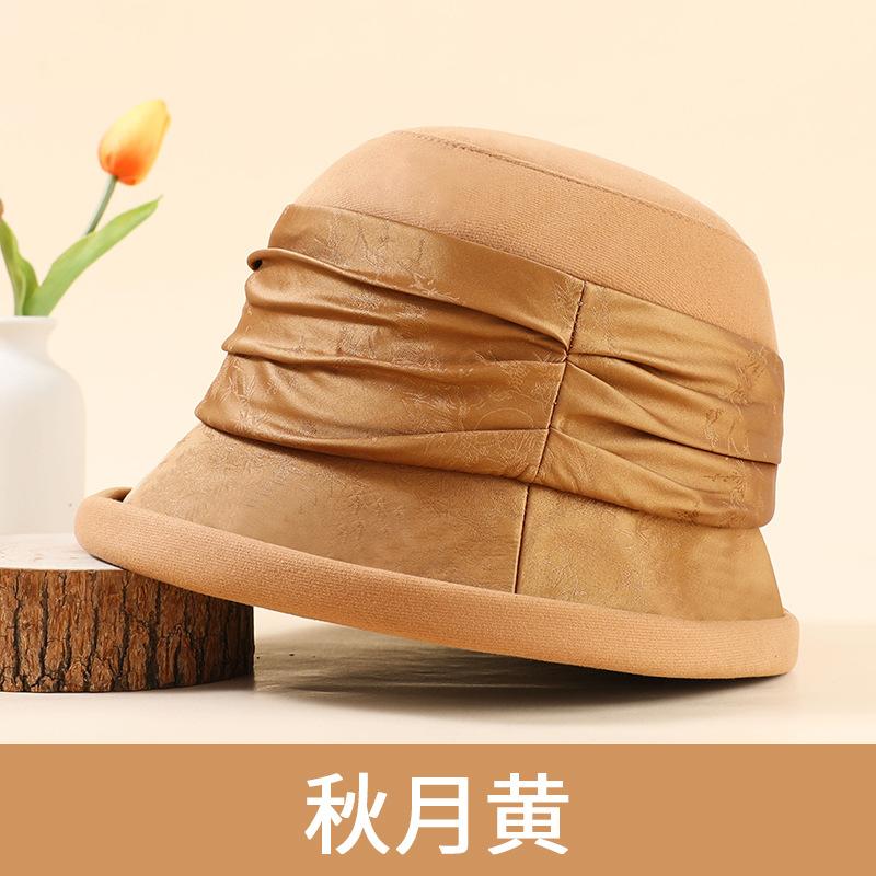 

Новая шляпа женская осенне-зимняя модная плиссированная шляпа-ведро с загнутыми полями однотонная универсальная элегантная с темпераментом показывающая шляпа-тазик тренд One Size