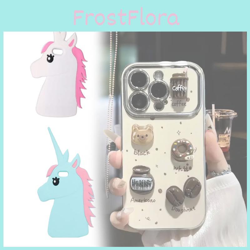Cute Unicorn 3d Cartoon Horse Rubber Case Cover Mobile Phone Iphone Supplies