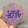 Love Nature Patch Magic Mushroom Embroidery Patches For Clothing Diy Iron-On Stickers Appliques Flowers Stripes