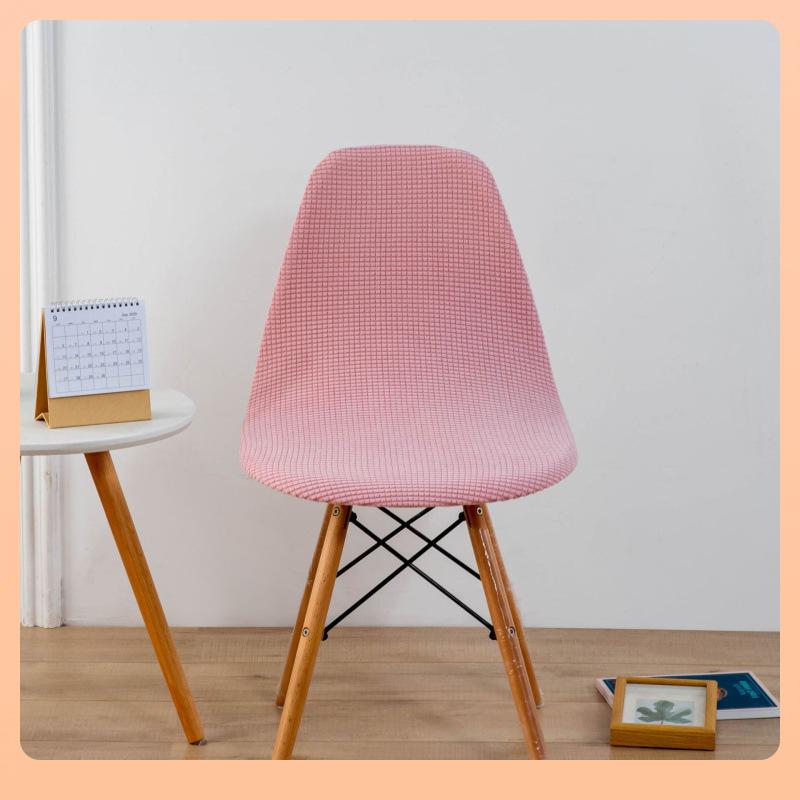 Corn Fleece Thickened Eames Shell Chair Cover Accent Chair Cover, Dustproof Home Office Leisure Chair Cover