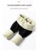 Women's High Waist Extra Thick Lambswool Leggings with Velvet, Winter Warm Cotton Pants, Plus Size