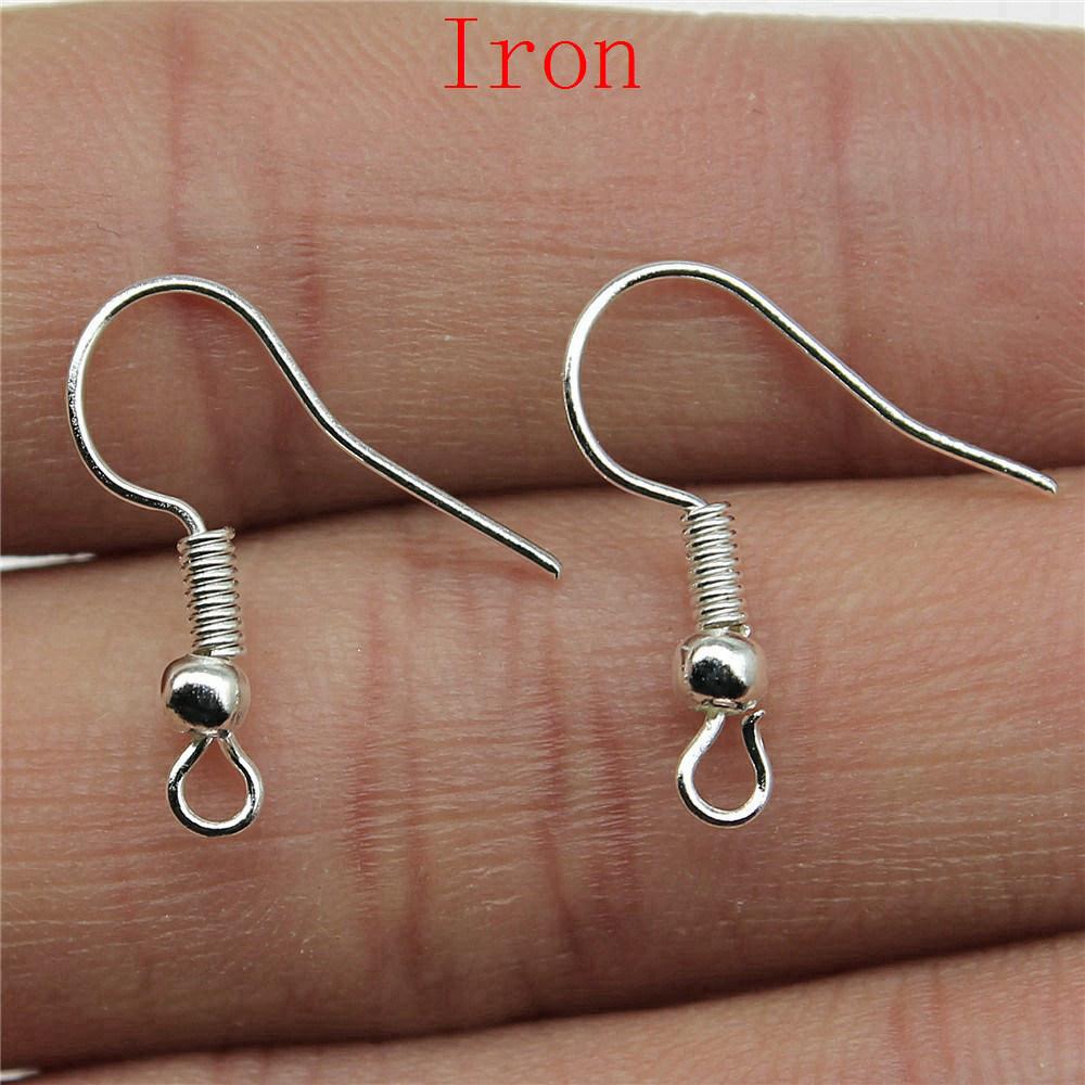 

Accessories Parts Clasps Ear Hook Ear Plug Vintage Jewelry Supplies QA010 A11-100pcs-18x19mm