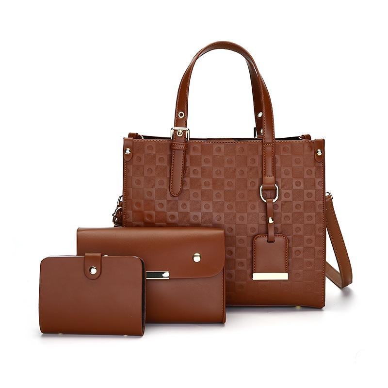 Women's New Child and Mother Multi-piece Set Women's Bag Popular Embossed Women's Shoulder Bag Handbag