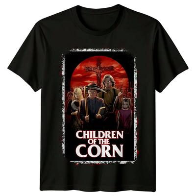 Kinder des Zorns (1984) Filmplakat Inspiriertes 100% Baumwolle T-Shirt Herren T-Shirts Oberteil Retro Film Tee Unisex