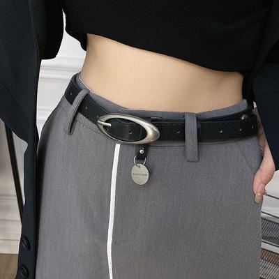 Y2K Damen Pu-Ledergürtel Retro Stern Mond Dekoration Dornschließe Bund Für Kleid Jeans Dekoration Hüftgurt Accessoires