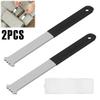 2Pcs Paver Removal Tool Metal Garden Brick Block Puller Tool with Nonslip Handle and Double Joint Scraper Paver Lifting Puller