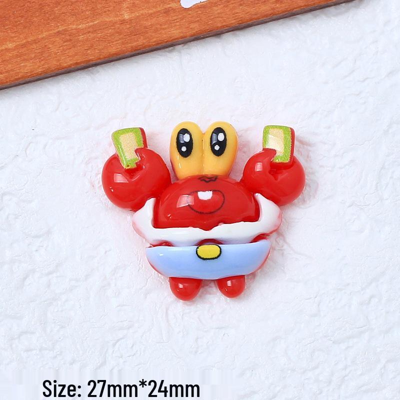 Shanghai Style Cartoon Ornaments: Cute Resin Accessories for Hair Clips & Crocs