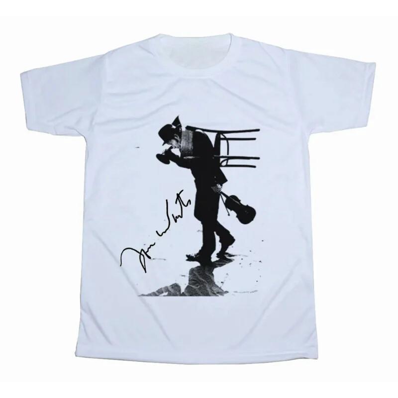 SALE VTG Tom Waits music lover heavy cotton White all size unisex shirt Unisex T-Shirt S