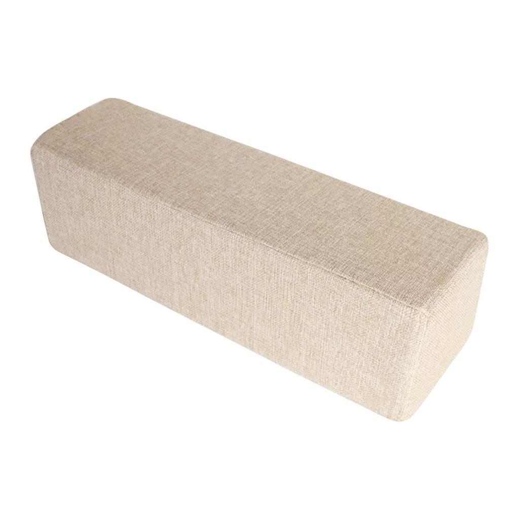 

Sofa Arm Rest Pillow Versatile Decorative Elbow Support Waist Backrest Cushion for Armchair Reading Sitting Bedroom Working бежевый