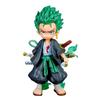 Q Version Zoro Anime Statue Zoro Hero One Piece Roronoa Zoro Approx 15cm PVC Action Figure [Used]