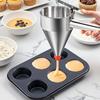 1200Ml Stainless Steel Funnel Dispenser With Rack Cupcake Pancake Batter Maker Octopus Fish Ball Home Kitchen Baking Goods Tools
