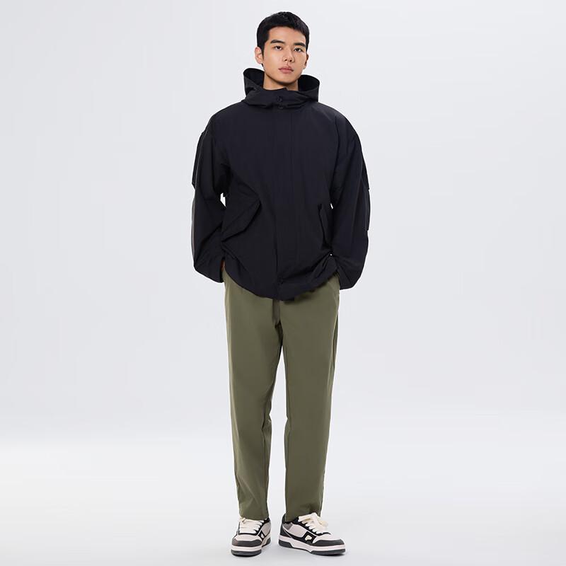 MARKLESS [Quality You Can Trust] Casual Pants, Wrinkle-Resistant, Easy-Care Men's Trousers, Anti-Pilling Pants 5803 Khaki Green 36
