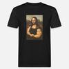 Funny Mona Lisa Bodybuilding T Shirt Muscles Gym Parody Hilarious Painting Casual Graphic Tshirts Camise Fashion Short-sleev Tee