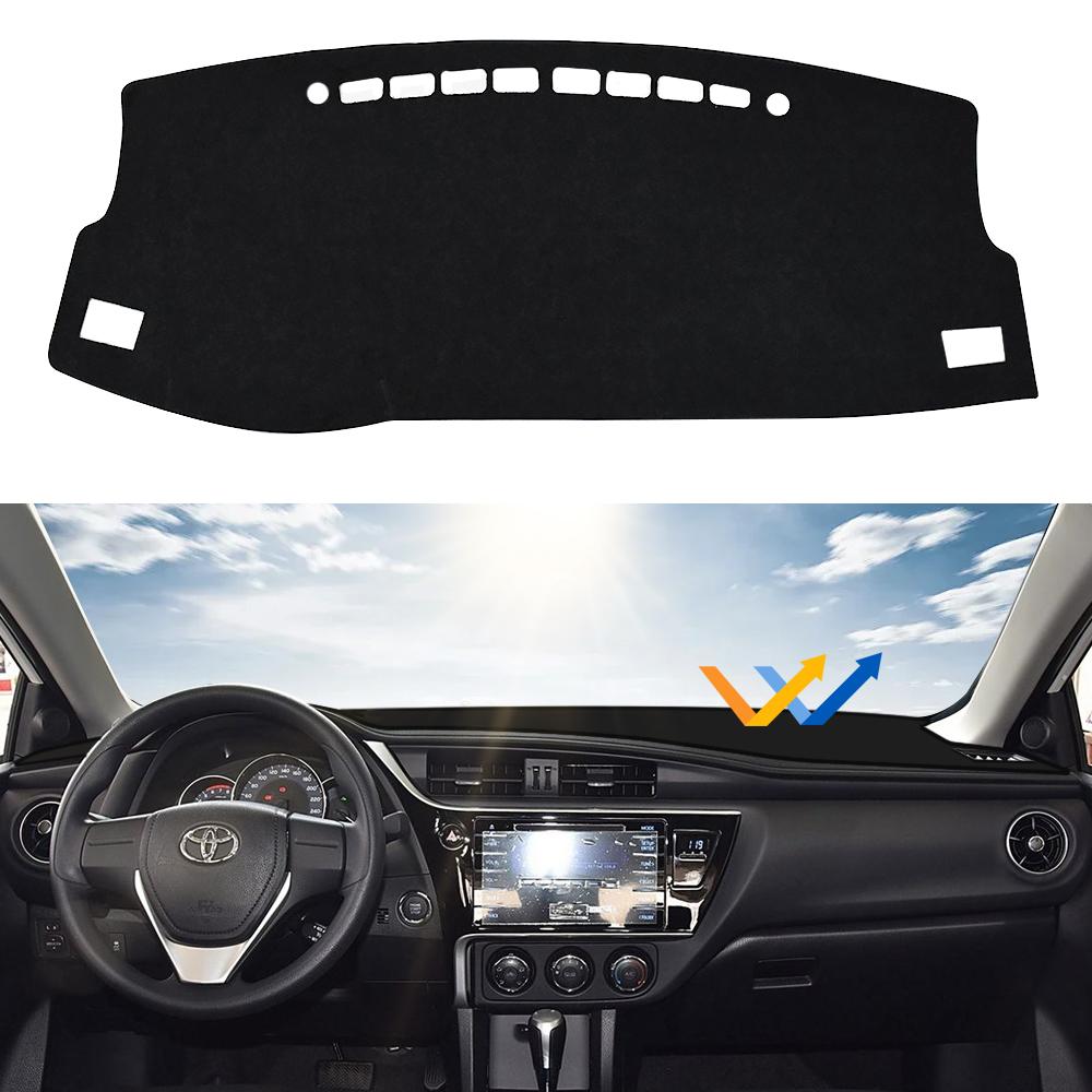For Toyota Corolla E170 E160 2014- 2018 Anti-Slip Leather Mat Dashboard Cover Pad Sunshade Dashmat Carpet Accessories 2016 2017
