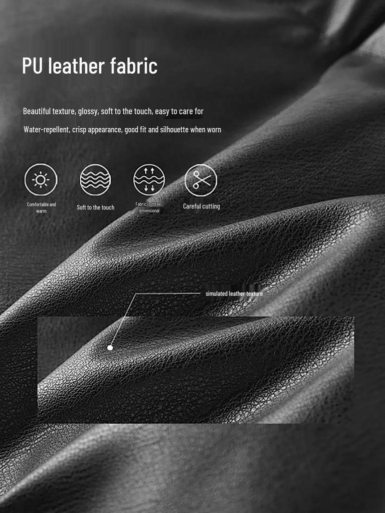 Men's Heavyweight Retro PU Leather Jacket - Autumn Trendy, Simple Loose Black Casual Workwear Outerwear