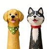 Handcrafted Quirky Dog Vase Whimsical Resin Dog-Shaped Flower Vase for Desk Bookshelf Indoor Outdoor Home Garden Decor