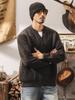 Men's Retro V-neck Wool Sweater: Winter Warmth and Plush Feel