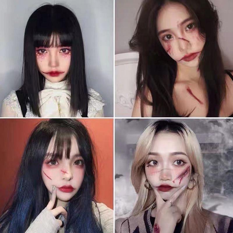 30Pcs/Set Halloween Lifelike Bloody Wound Scary Waterproof Temporary Tattoo Stickers For Kids Gift Fake Children Art Tattoo Toys