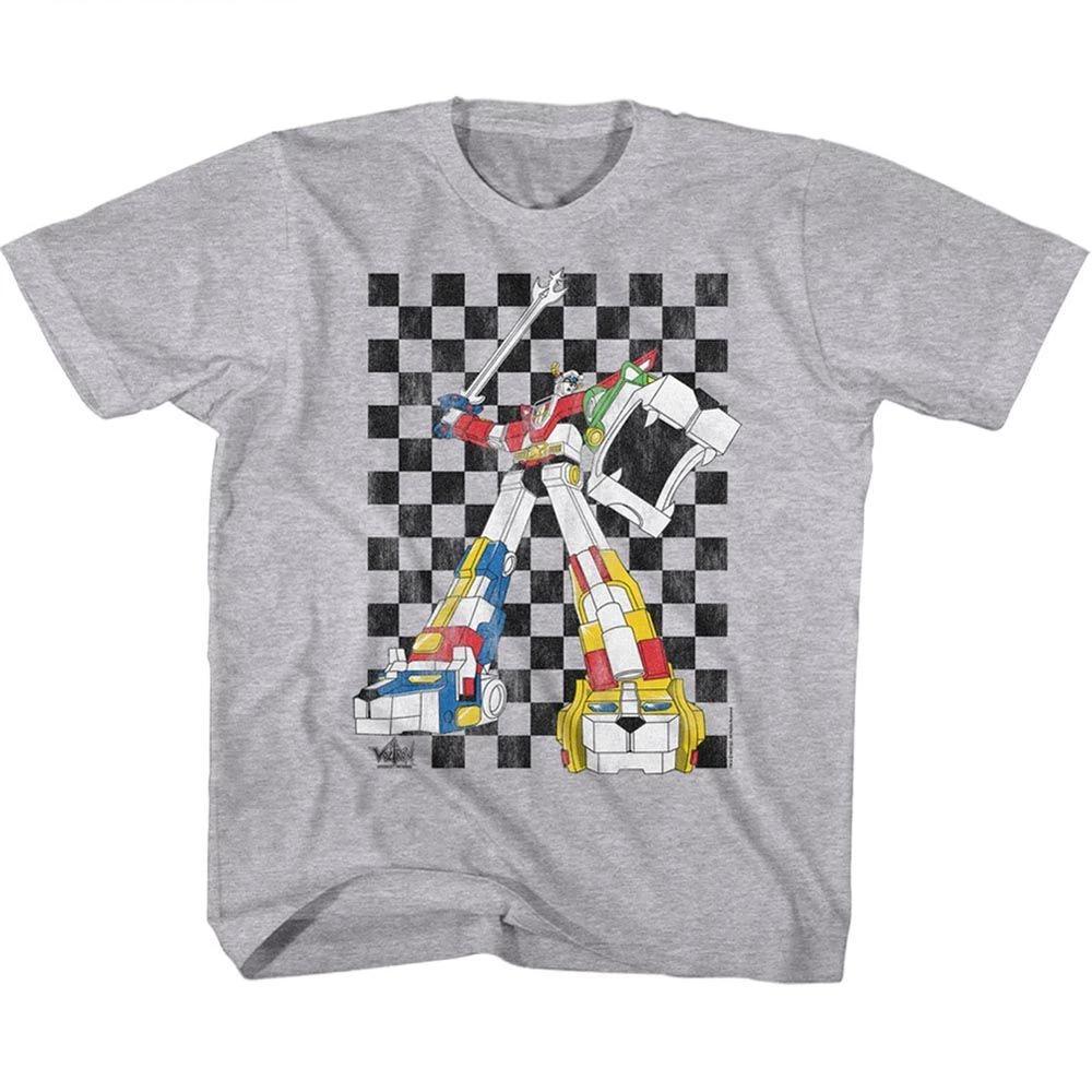 Voltron Voltron 80S Checkerboard Youth TV Children s T-shirt 160