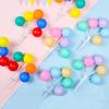 Macaron Colored Plastic Balloon String Plug-In Cake Decoration Happy Valentine Wedding Party Supplies Tools Ball Celebrate
