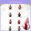 Charming Christmas Scene Decor With Felt Figurines Of Santa Claus And Snowman On Ladder