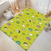 Cute Cartoon Pattern Green Rug Design - Non-slip Rug Suitable for Living Room and Bedroom Sofas.