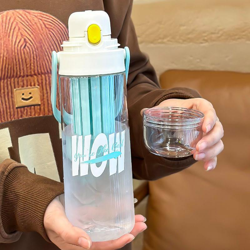 

Cup Large Capacity Fashion Casual Simple Student Sports Straight Style Drink белый