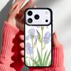 Blue Iris Flower Phone Case for iPhone 17 16 15 14 13 Pro Max Back Cover for 12 11 Pro Coque
