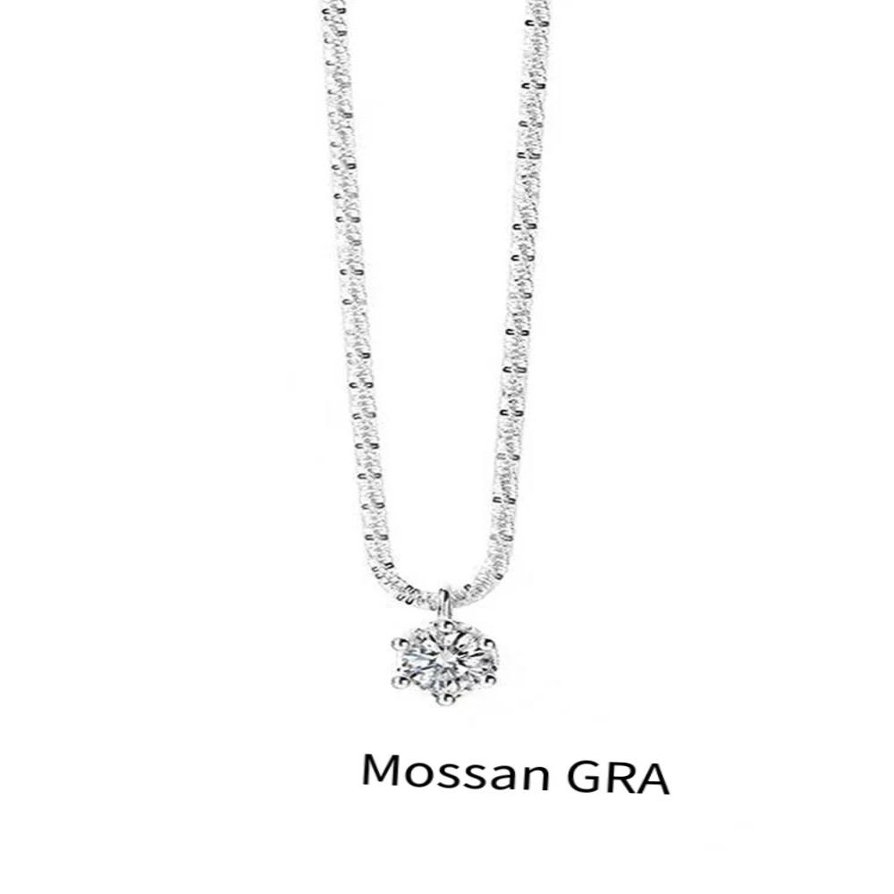 Non fading Sparkling Necklace Female Ins Light Luxury High end Simple and Exquisite Clavicle Chain Girlfriend Birthday