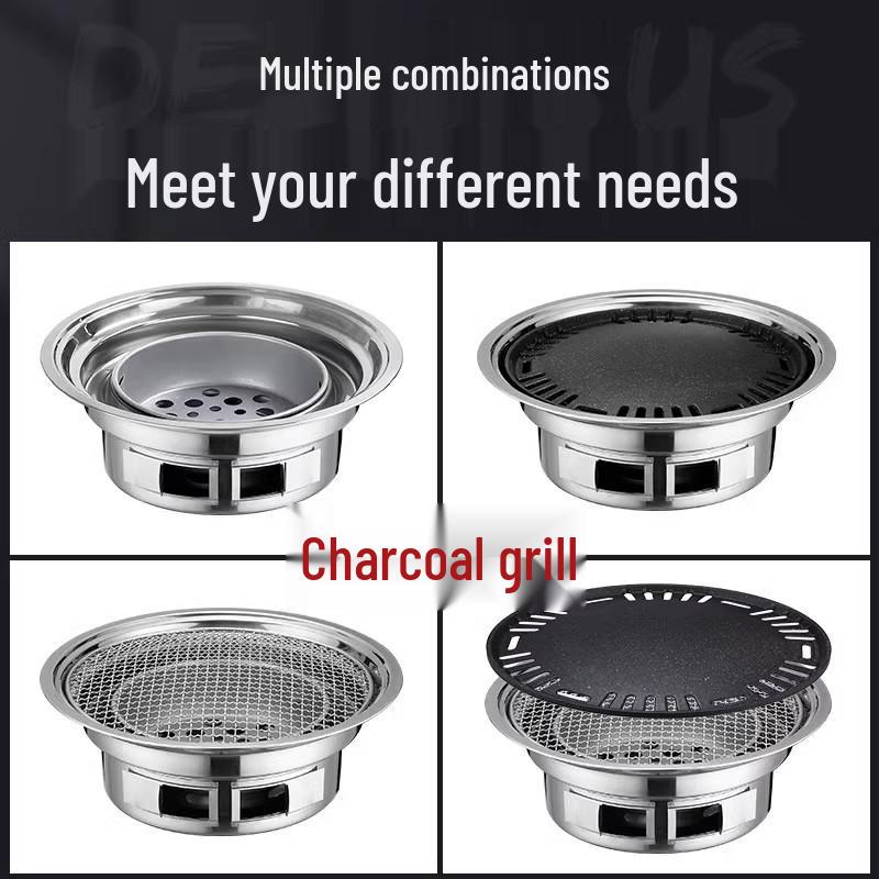 Portable Indoor/Outdoor Smokeless BBQ Grill & Charcoal Stove