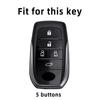 5 Tasten Auto Shell Fob für Toyota Hilux Fortuner Land Cruiser Prado Camry Coralla Crown RAV4 Highland LC TLK Yaris TPU Autoschlüssel Hülle Abdeckung