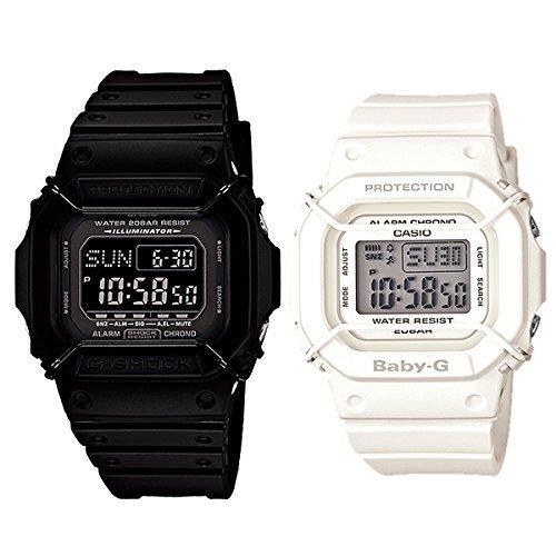 

[Casio] CASIO Men s Women s G-Shock x Baby G Pair Watch Digital Multifunctional Black White DW-D5600P-1JFBGD-501-7JF Watch