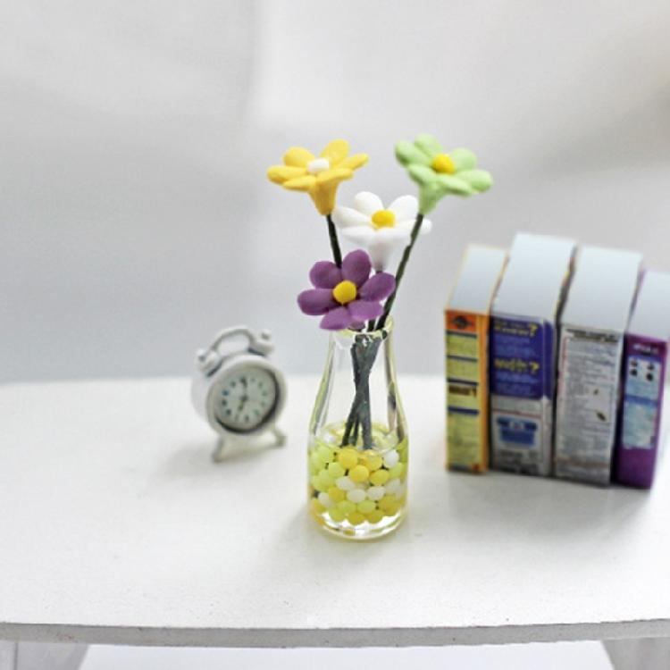 Glass Flower Vase Lovely Room Decoration Mini Flower Bottle Car Mirror Ornament