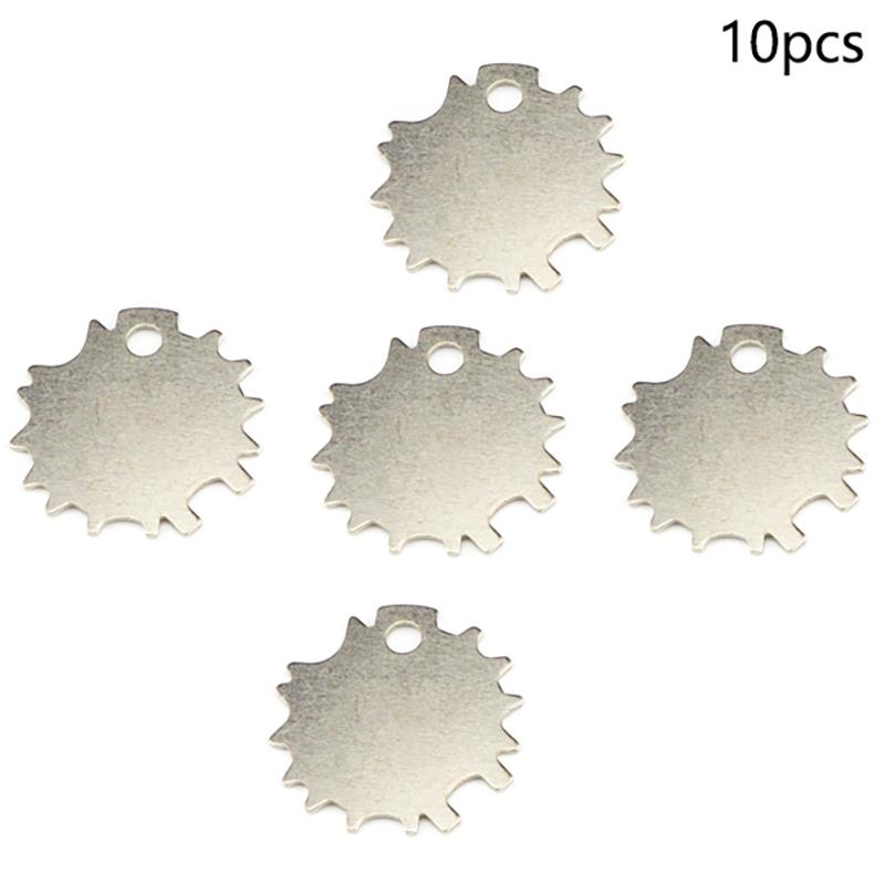 

10Pcs Universal Hair Cutting Shear Scissor Adjustment Tool Tension Key for Beauty Grooming Shears Tighten Screws срібний