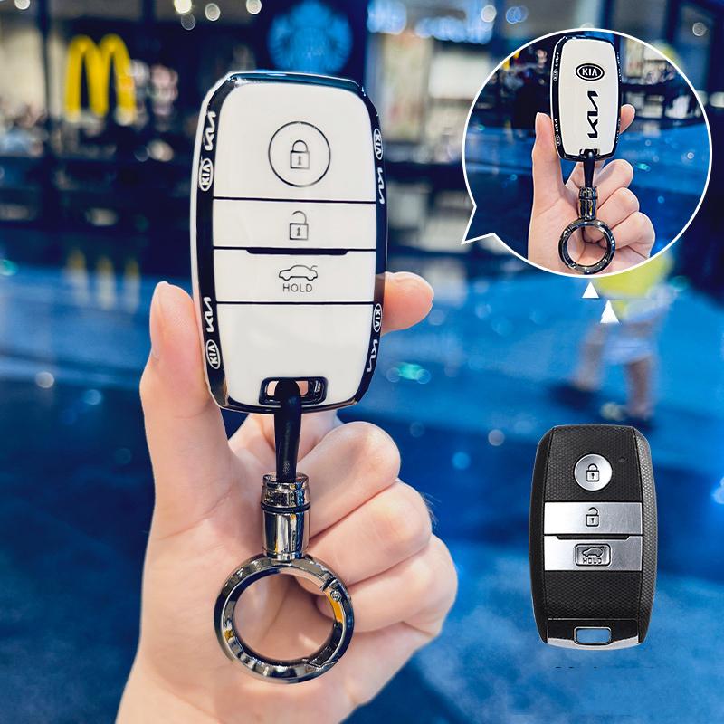 2026 Hot Car Sticker Soft TPU Car Key Case Protector Cover Fob For Kia Rio Sportage R Optima Rio5 Sorento Niro Soul Ceed Cerato