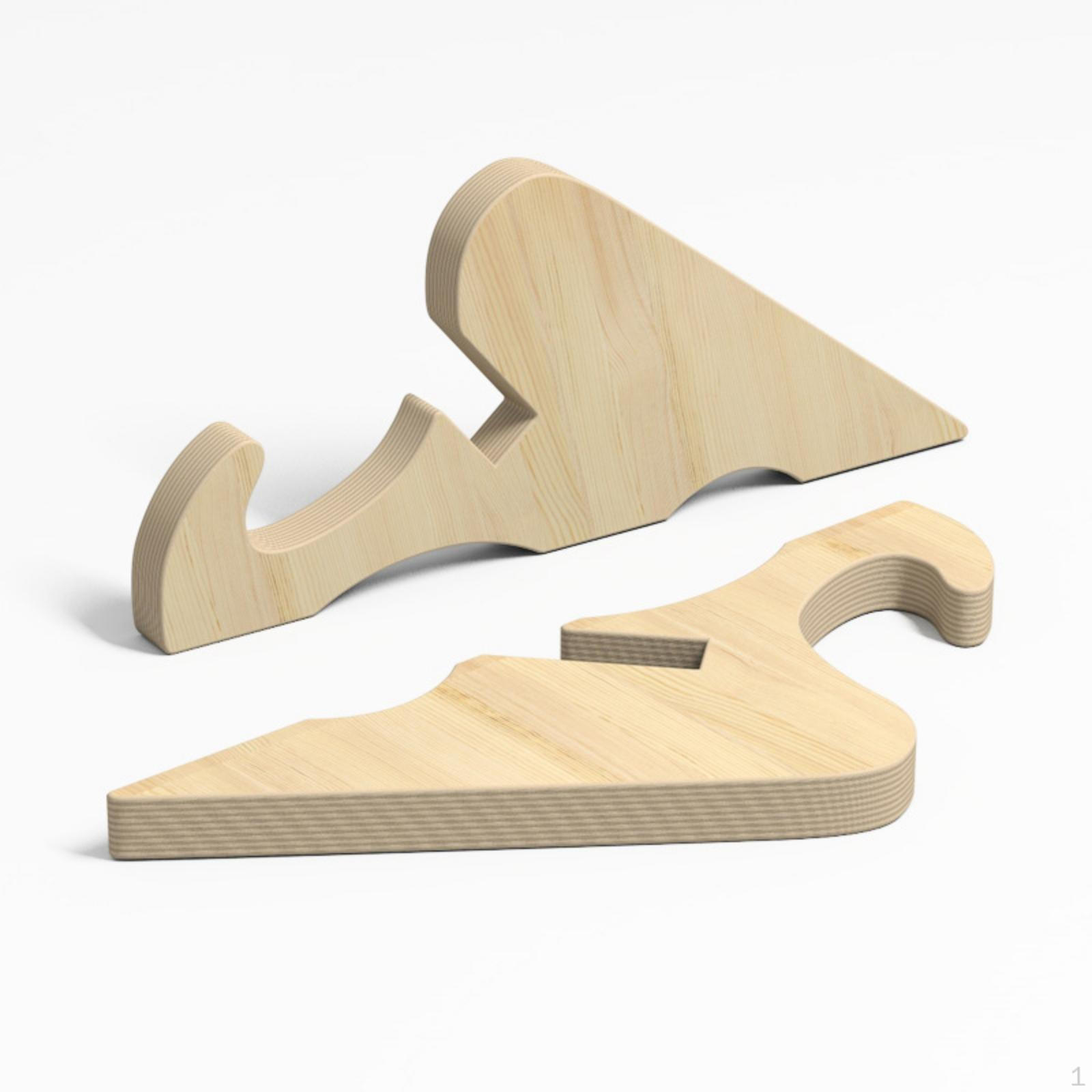 Wooden Skateboard Stand Solid Wood Display Rack Stable Support Snowboard Wood
