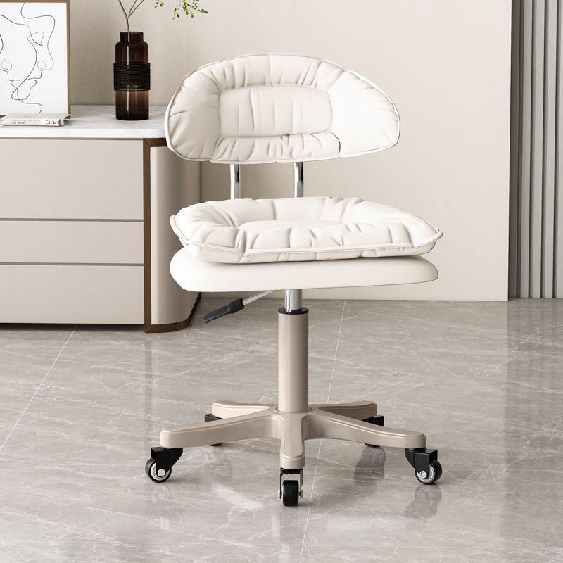 Reliable Beauty Stool Swivel Recliner with Casters for Home and Makeup
