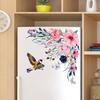 PVC Easy Self-adhesive Delicate Set Decorative Sticker Use Toilet Flower Portable Wall Fridge Decal for Daily Use MIT