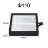 Advanced HEPA Air Filter PE Pipe Filter For 110mm 136*146*29mm Air Filtration System Maintenance Reminder Feature