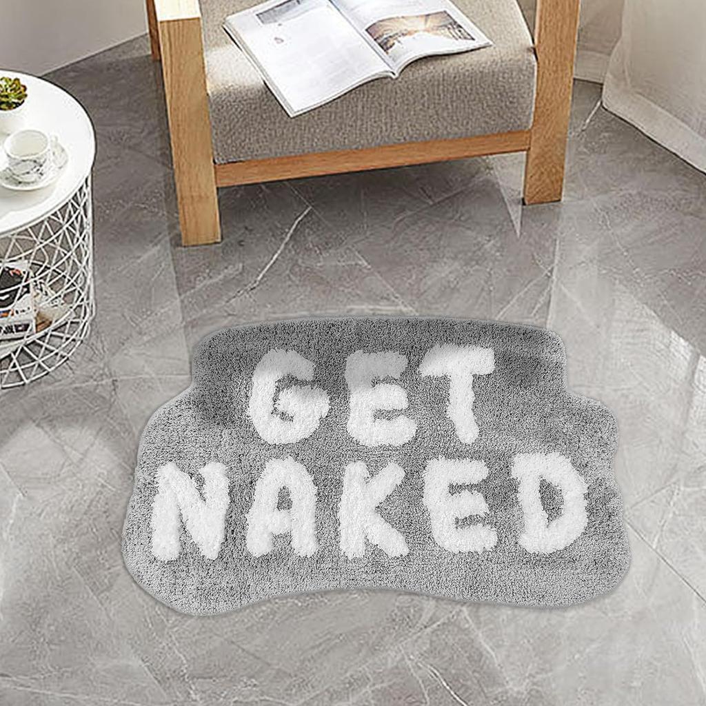 English Letter Imitation Cashmere High Density Floor Mat Dirty Resistant Floor Mat Bathroom Water Absorbing and Anti Slip Floor Mat