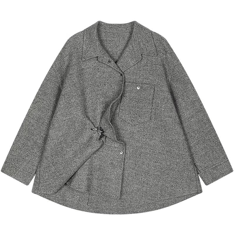 JNBY 2025 Winter Loose 100% Wool Coat